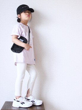 「BRANSHES（ブランシェス）のアイテム（レッグウェア）」を使った、teiccoさん（キッズ・110cm）の春コーディネート