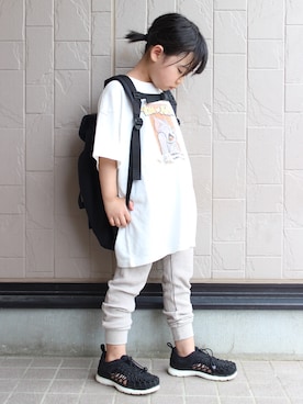 「LEGURUS STANDARD（レグルススタンダード）のアイテム」を使った、teiccoさん（キッズ・110cm）の夏コーディネート