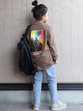 「こども ビームス（コドモビームス）のアイテム」を使った、teiccoさん（キッズ・122cm）の冬コーディネート