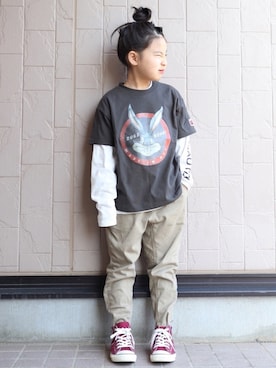 teiccoさん（キッズ・122cm）の春コーディネート