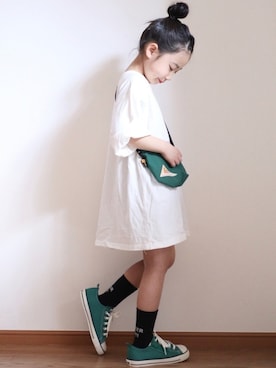 「LEGURUS STANDARD（レグルススタンダード）のアイテム」を使った、teiccoさん（キッズ・122cm）の春コーディネート