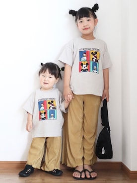 「RADCHAP（ラッドチャップ）のアイテム」を使った、teiccoさん（キッズ・122cm）の夏コーディネート