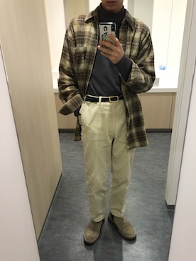 「TOGA PULLA（トーガ　プルラ）のアイテム（パンツ）」を使った、TAISEIさん（メンズ・176cm）の冬コーディネート