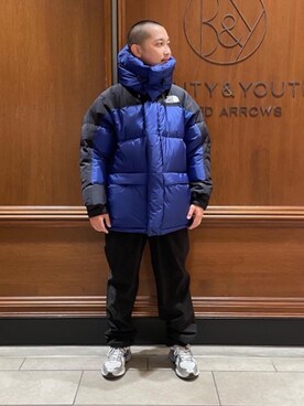 「RECOMMEND  ITEM STYLING」｜「アイテム（ダウンジャケット/コート）」を使った、YOICHI MOROFUJIさん（メンズ・165cm）の冬コーディネート