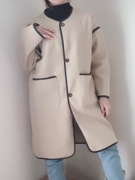 「GORGE（ゴージ）のアイテム（ジャケット/アウター）」を使った、Nagisaさん（レディース・168cm）の冬コーディネート