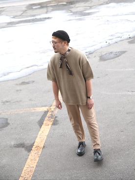 「NILWAY（ニルウェイ）のアイテム」を使った、STAFF Sさん（メンズ・163cm）の春コーディネート