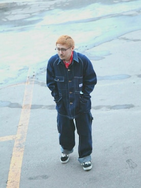 「ROUND HOUSE（ラウンドハウス）のアイテム」を使った、STAFF Sさん（メンズ・163cm）の春コーディネート