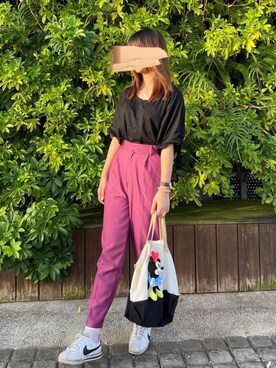 「GRL」｜「アイテム（チノパンツ）」を使った、Angel🌸さん（レディース・164cm）の夏コーディネート