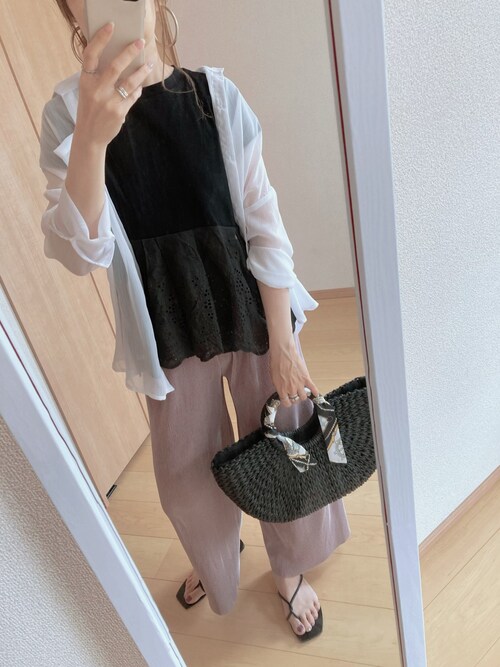 gomme　切り替えTシャツ カットワーク切り替えTシャツ（Tシャツ/カットソー）｜coca