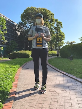 「AVIREX（アヴィレックス）の【直営店限定】エアフォース ベースキャップ/AIR FORCE BACES CAP（キャップ）」を使った、sakuさん（レディース・162cm）の春コーディネート