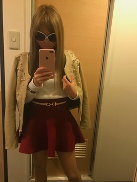 「BASE（ベース）のアイテム（トップス）」を使った、たこ姫さん（レディース・148cm）の春コーディネート