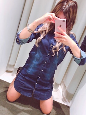 「D&G（ディーアンドジー）のアイテム（腕時計）」を使った、たこ姫さん（レディース・148cm）の夏コーディネート