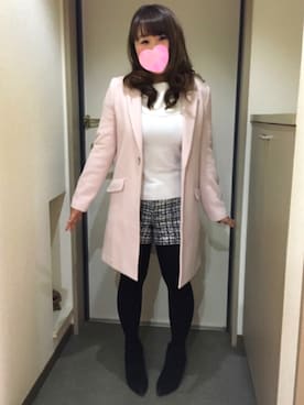 「MINIMUM（ミニマム）のアイテム（パンツ）」を使った、あみさん（レディース・157cm）の冬コーディネート