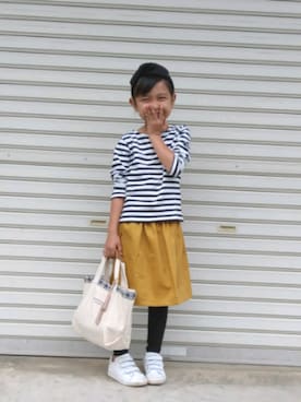 「アイテム（カチューシャ）」を使った、chipurikaさん（キッズ・110cm）の秋コーディネート