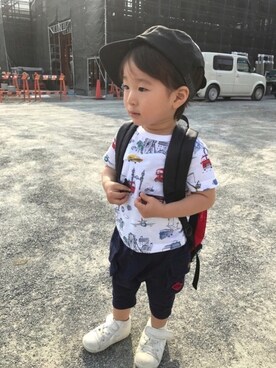 「コンバース」｜toooomさん（キッズ・90cm）の夏コーディネート