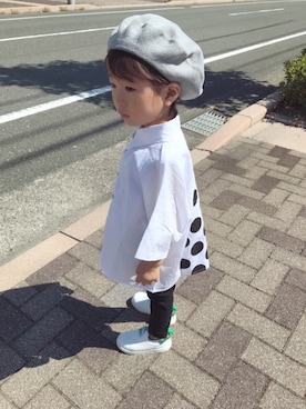 「Grand garcon（グランギャルソン）のアイテム」を使った、toooomさん（キッズ・90cm）の秋コーディネート