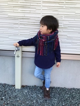 「静岡キッズ」｜toooomさん（キッズ・90cm）の秋コーディネート