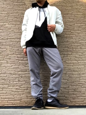 「おとなコーデ」｜「アイテム（レインシューズ）」を使った、ちょーすけさん（メンズ・164cm）の春コーディネート