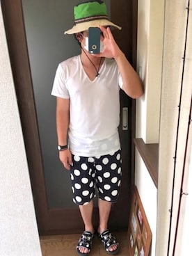 「水着コーデ」｜「アイテム（その他）」を使った、masa.ncoさん（メンズ・168cm）の夏コーディネート