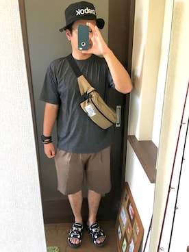 「L.H.P Private Brand（エルエイチピープライベートブランド）のアイテム（パンツ）」を使った、masa.ncoさん（メンズ・168cm）の夏コーディネート