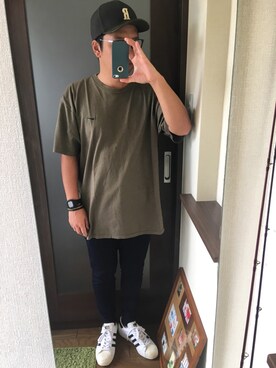 「UP START（アップスタート）のアイテム（パンツ）」を使った、masa.ncoさん（メンズ・168cm）の秋コーディネート