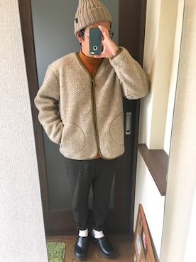 「アイテム（ブルゾン）」を使った、masa.ncoさん（メンズ・168cm・30代）の秋コーディネート