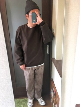 「CERCA（チェルカ）のアイテム（パンツ）」を使った、masa.ncoさん（メンズ・168cm）の冬コーディネート
