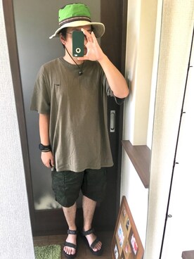 「カーキパンツ」｜masa.ncoさん（メンズ・168cm・30代）の夏コーディネート