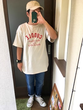 「zozoデニム」｜「アイテム（キャップ）」を使った、masa.ncoさん（メンズ・168cm）の夏コーディネート