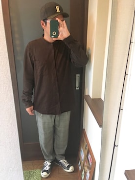 「Ruben（ルーベン）のアイテム（キャップ）」を使った、masa.ncoさん（メンズ・168cm）の秋コーディネート