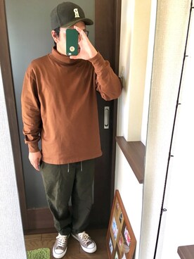 「Ruben（ルーベン）のアイテム（キャップ）」を使った、masa.ncoさん（メンズ・168cm）の秋コーディネート