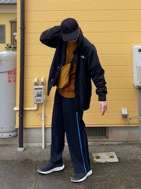 「ノースフェイス」｜89さん（メンズ・175cm）の春コーディネート