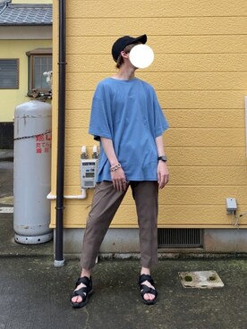 「RYO TAKASHIMA（リョウタカシマ）のアイテム（アクセサリー）」を使った、89さん（メンズ・175cm）の春コーディネート