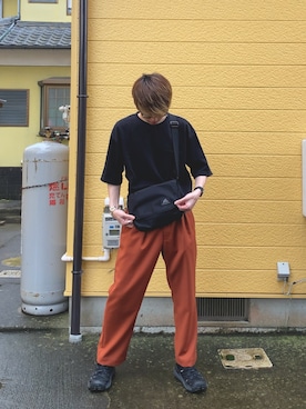 「RYO TAKASHIMA（リョウタカシマ）のアイテム（アクセサリー）」を使った、89さん（メンズ・175cm）の夏コーディネート