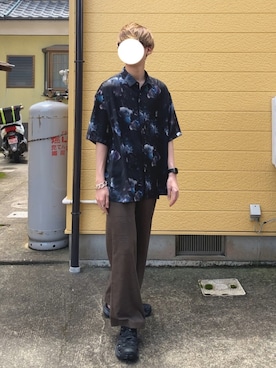 「RYO TAKASHIMA（リョウタカシマ）のアイテム（アクセサリー）」を使った、89さん（メンズ・175cm）の夏コーディネート