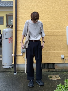 「RYO TAKASHIMA（リョウタカシマ）のアイテム（アクセサリー）」を使った、89さん（メンズ・175cm）の夏コーディネート