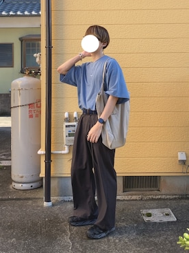 「RYO TAKASHIMA（リョウタカシマ）のアイテム（アクセサリー）」を使った、89さん（メンズ・175cm）の夏コーディネート