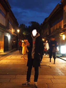「CABANE de ZUCCa（カバンドズッカ）のアイテム（その他アウター）」を使った、微熱さん（メンズ・176cm）の冬コーディネート
