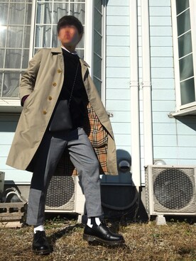 Ezyアンクルパンツ グレンチェック 丈標準66 68cm を使ったその他ユーザーのメンズ人気ファッションコーディネート 季節 12月 2月 Wear