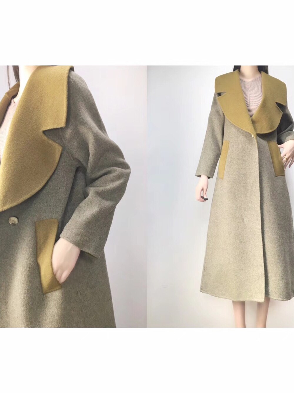 「シンプルコーデ、カジュアルコーデ、ootd」｜「一念のアイテム（ダッフルコート、グレー系）」を使った、子诣君さん（レディース・165cm）の冬コーディネートの1枚目の写真