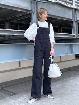 「PAGEBOY」｜「アイテム（スリッポン）」を使った、okuyuさん（レディース・154cm）の春コーディネート