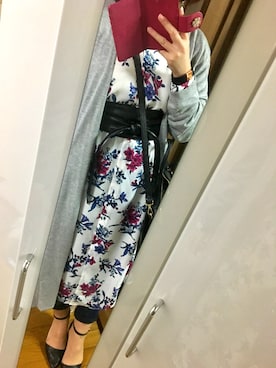 「JEANASIS（ジーナシス）のシャツワンピース/743980 （ワンピース）」を使った、Mizuki さん（レディース・163cm）の春コーディネート