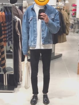 「Daniel Wellington（ダニエルウェリントン）の【Daniel Wellington】レザーバンド３６ＭＭ（アナログ腕時計）」を使った、こたさん（メンズ・183cm）の秋コーディネート