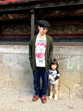 「devirock（デビロック）のアイテム（パンツ）」を使った、TOMさん（メンズ・160cm）の秋コーディネート