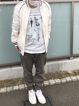 「TRANS CONTINENTS（トランスコンチネンツ）のアイテム（ジャケット/アウター）」を使った、TOMさん（メンズ・160cm）の春コーディネート