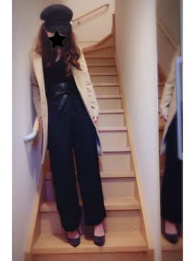 「チョコ」｜a_coさん（レディース・155cm）の冬コーディネート