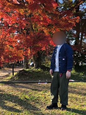 「Danner（ダナー）のアイテム（その他シューズ）」を使った、ウェザーさん（メンズ・166cm）の秋コーディネート