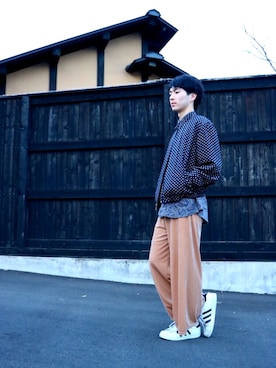 「GAP（ギャップ）のアイテム（ブルゾン）」を使った、ただのれおさん（メンズ・166cm）の春コーディネート