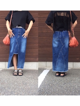 「DRWCYS（ドロシーズ）のアイテム（アクセサリー）」を使った、M.Yさん（レディース・156cm）の夏コーディネート
