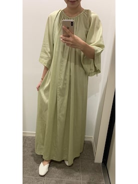 「Steven Alan（スティーブンアラン）のアイテム（ワンピース/ドレス）」を使った、M.Yさん（レディース・156cm）の夏コーディネート